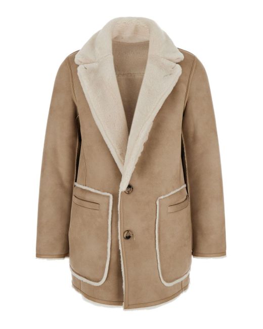 Urbancode Natural Single-Breasted Jacket With Classic Lapels