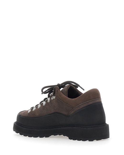 Diemme Black Cornaro Gomma Ankle Boots With Rubber Sole And Wooden Hee for men