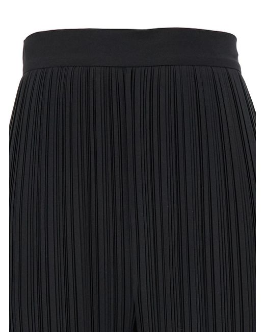 Lanvin Black Pleated Pants With Invisible Zip
