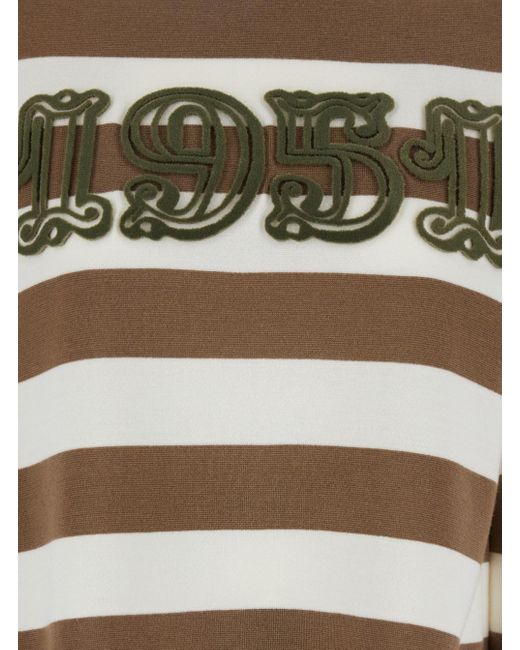 Max Mara Natural Stripes Crew Neck Sweater