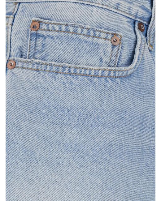Agolde Blue Shorts Anson for men