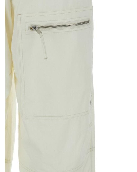 Isabel Marant White Kelvin" Cream Cotton Trousers