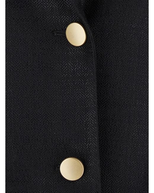 Tagliatore Black Jacket With Pointed Lapels