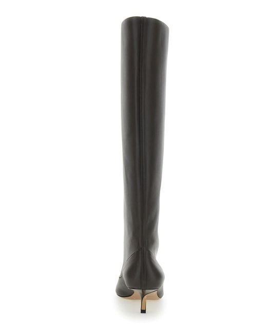 Jacquemus Black 'Les Bottes Tourni' Boots With Pointed Toe And Low Stiletto Heel