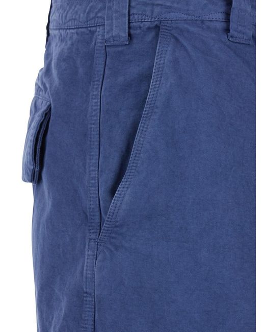 ERL Blue Cargo Shorts Woven for men