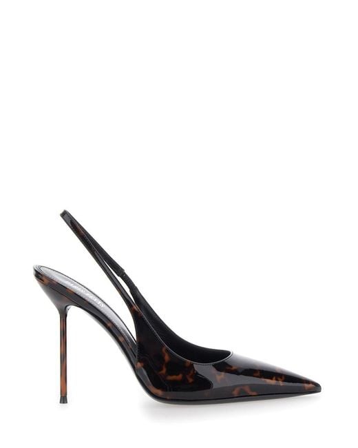 Paris Texas Black Lidia Slingback 105 High-Heeled Shoes