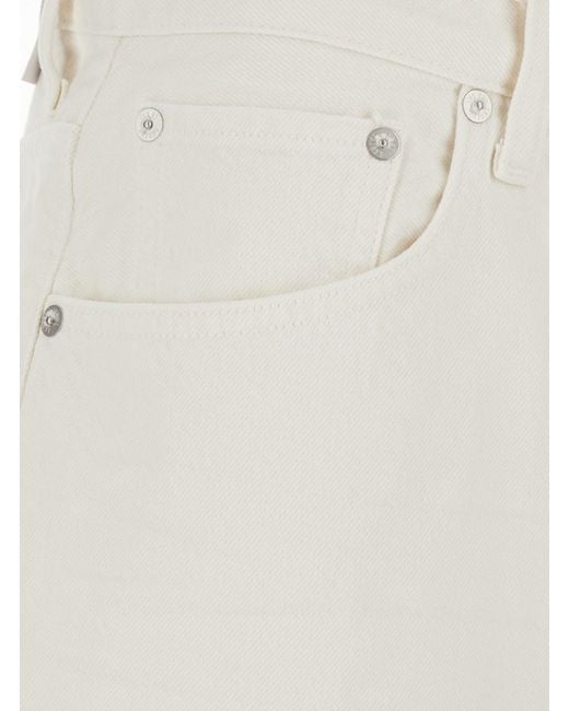 Agolde White Shorts Cotton
