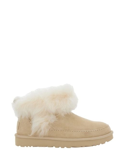 Stivaletti 'Classic Ultra Mini Chalet' Con Design di Ugg in Natural