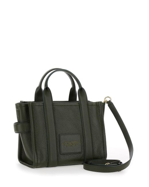 Marc Jacobs Green 'The Mini Tote Bag' Shoulder Bag With Logo