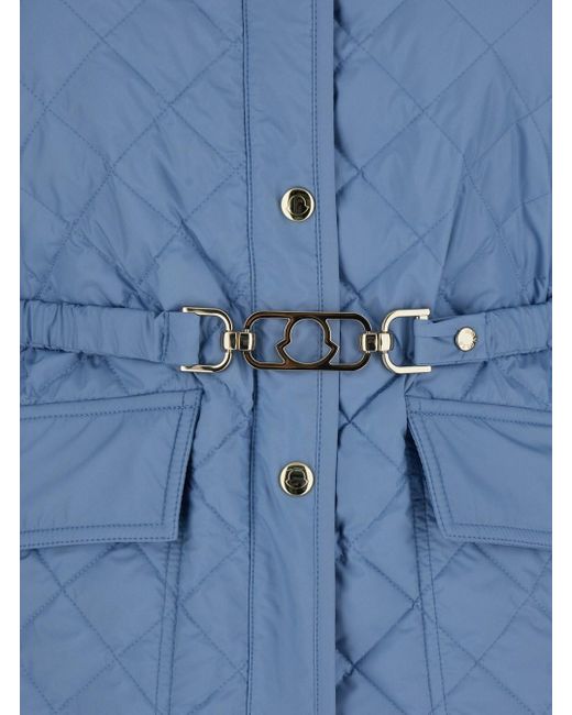 Moncler Blue Light Quilted Jacket