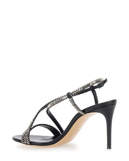 Casadei Metallic Sandals Josephine Leather