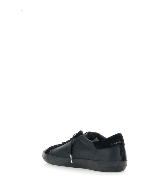 Golden Goose Deluxe Brand Black 'Superstar' Low Top Sneakers With Logo Patch On The Tongue And Star Patch On The Side for men