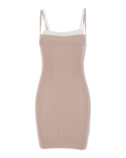 DIESEL Pink Mini Dress -Zandra' With Thin Straps