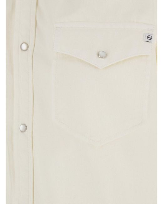 AG Jeans White Shirt Noiki Cotton