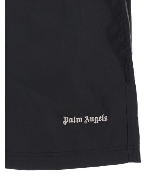 Palm Angels Black Swimsuit for men