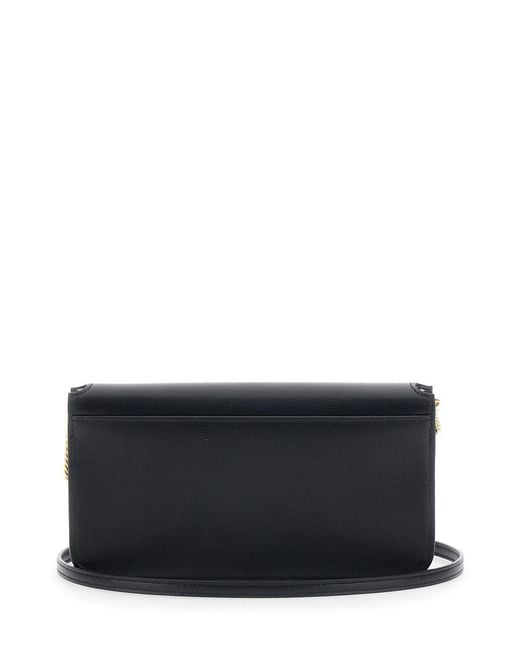 Saint Laurent White Crossbody Bag With Cassandre On The Front And Chai
