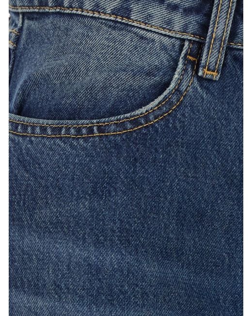 ICON DENIM Blue Slim Flared Jeans