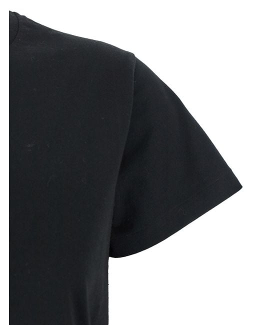 The Row Black Florie T-Shirt With Center Detail