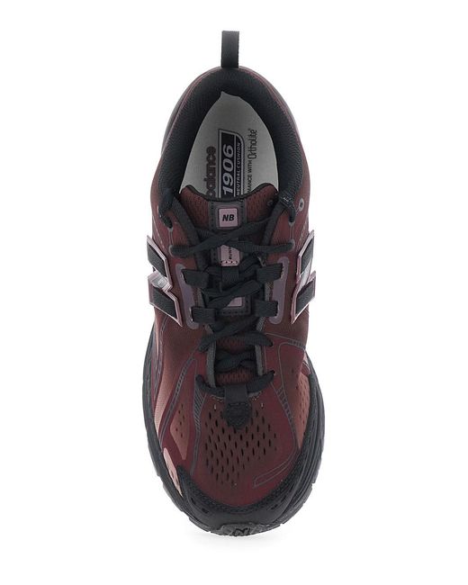 New Balance Purple Shoes 1906E With Rubber Sole And Mesh Details For
