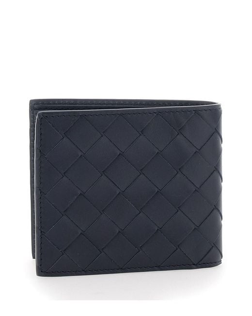 Bottega Veneta Blue Bifold Intreccio for men