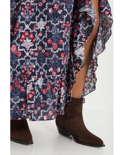 Isabel Marant Multicolor Wrap Long Skirt With Flounce