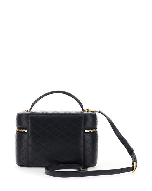Saint Laurent Black 'Gaby' Crossbody Bag With Cassandre Plaque On The