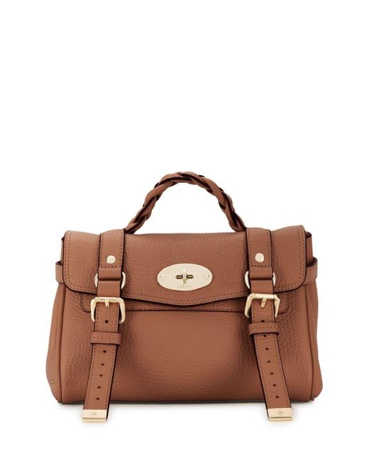 Mulberry Brown 'Mini Alexa Heavy' Crossbody Bag