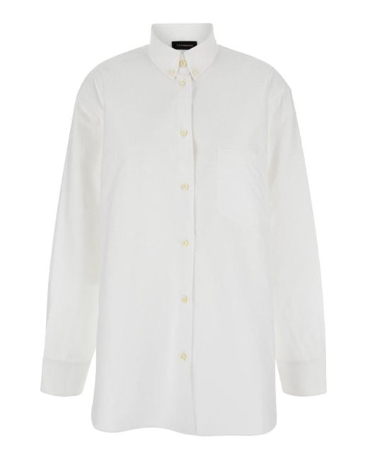 ANDAMANE White Shirt With Buttons