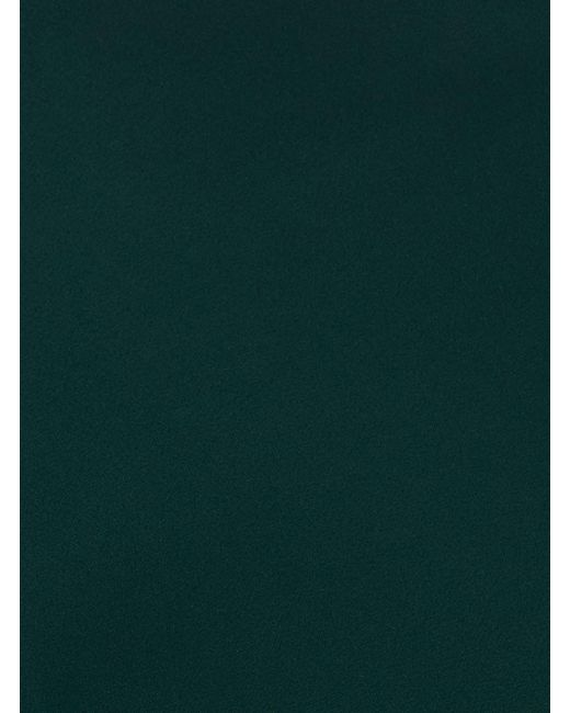 Antonelli Green Long Dress With V-Neck And Long Sleeves