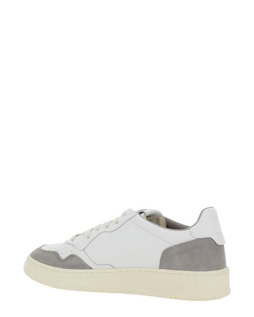 Autry White 'Medalist' Sneaker Low Top With Logo Patch On The Tongue An for men