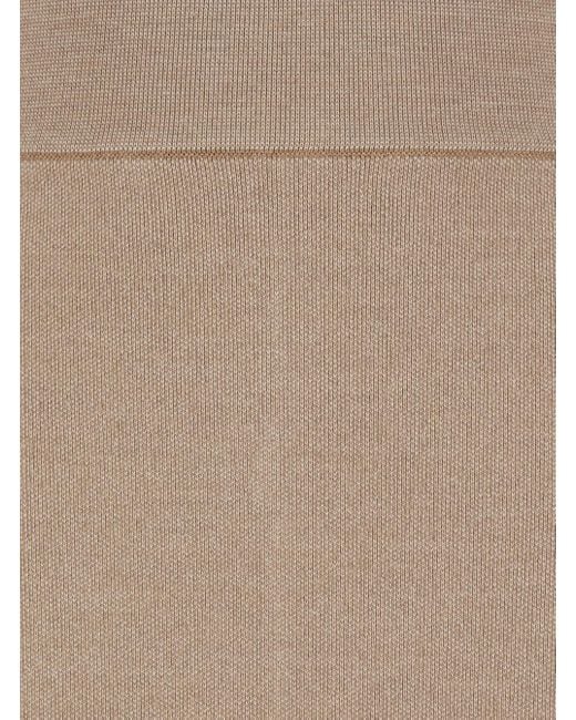 Jacquemus Natural Skirt With Pencil Desgin