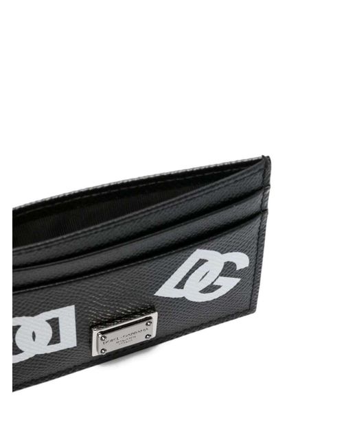 Portafoglio sottile con scomparti per carte di credito di Dolce & Gabbana in Black da Uomo