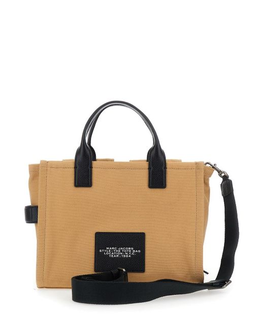 Borsa A Mano 'The Medium Cargo Tote' Con Logo Lettering E di Marc Jacobs in Metallic