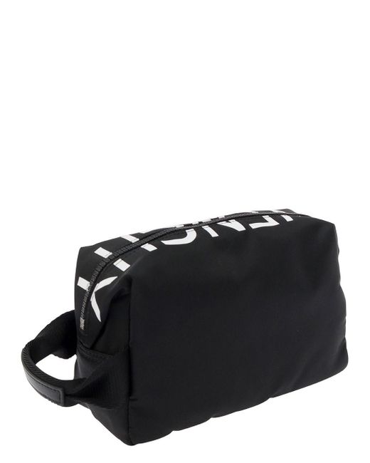 Givenchy Black Clutch With Contrasting Logo Print for men