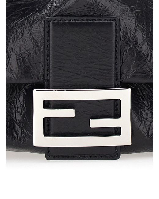 Fendi Black Baguette Soft Small Jamie