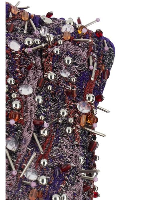 Dries Van Noten Multicolor Vest With Beaded Decorations And All-Over M