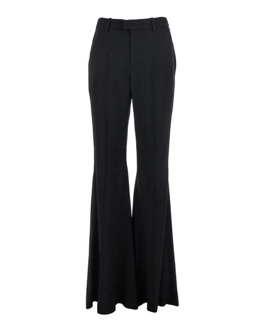 Pantalone Con Passanti Per Cintura E Gamba Svasata di Balenciaga in Black
