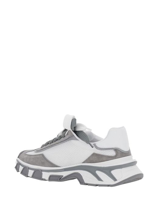 Dolce & Gabbana White Coutryroad Low Top Sneakers Patch Logo On The Tongue And Maxi Side for men