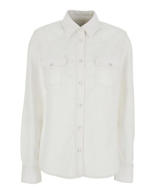 FRAME White Shirt Classic Collar