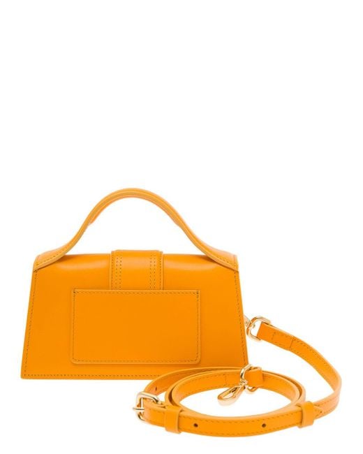 Jacquemus Orange 'Le Bambino' Handbag With Removable Shoulder Strap In