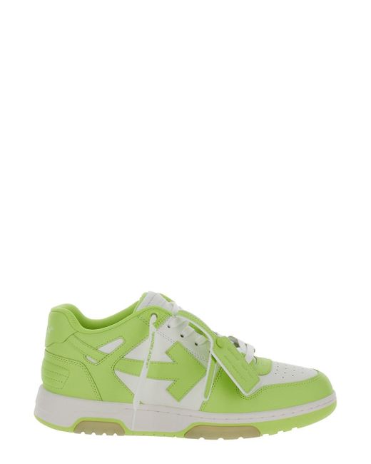 Off-White c/o Virgil Abloh Green Off- 'Out Of Office' And Low Top Sneakers With Arrow for men