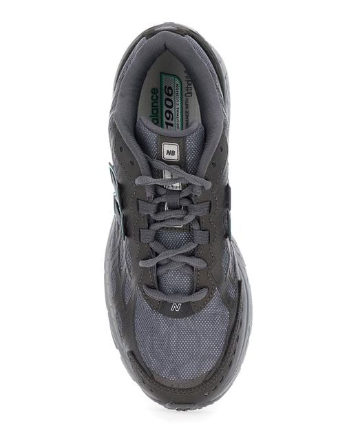 New Balance Gray Sneaker With Mesh Design And Logo
