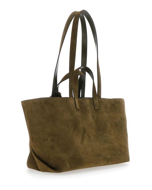 A.P.C. Multicolor €Œle Drummer†Shopper With Four Handles And Logo Lettering On The Front