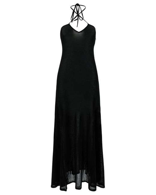 Tom Ford Black Maxi Dress With Halterneck