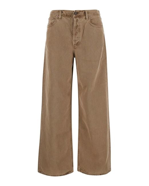 Agolde Natural Low Slung Baggy Is A Baggy Jeans With A Baggy Cut And A Composi