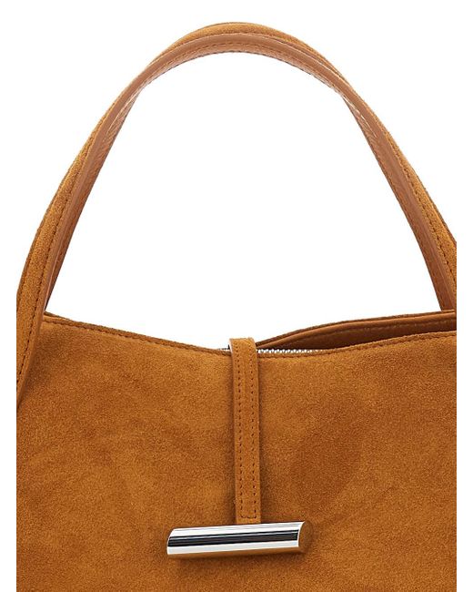 Liffner Brown 'Petite Penne' Tote Bag With Side Pocket