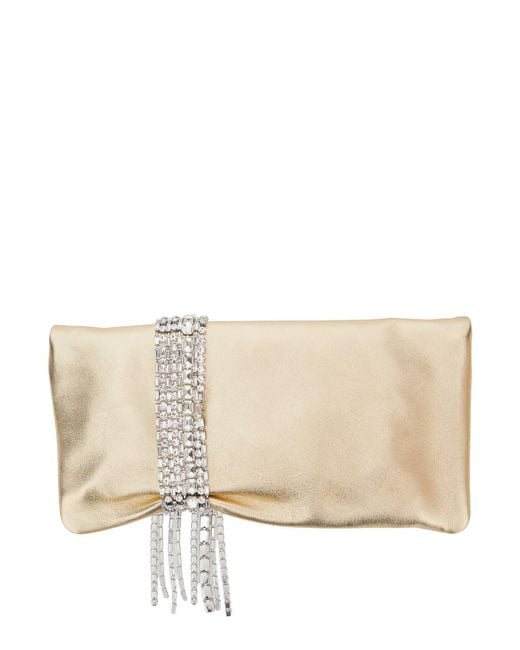 Jimmy Choo Natural Clutch Zandra Suede