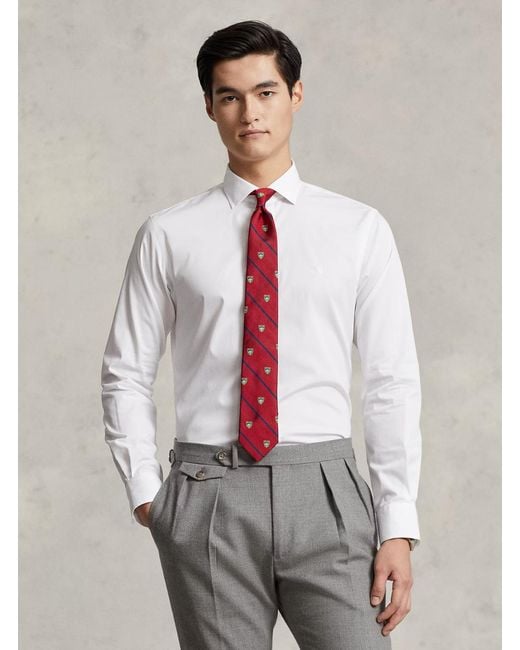 Polo Ralph Lauren White Shirt Slim Fit for men