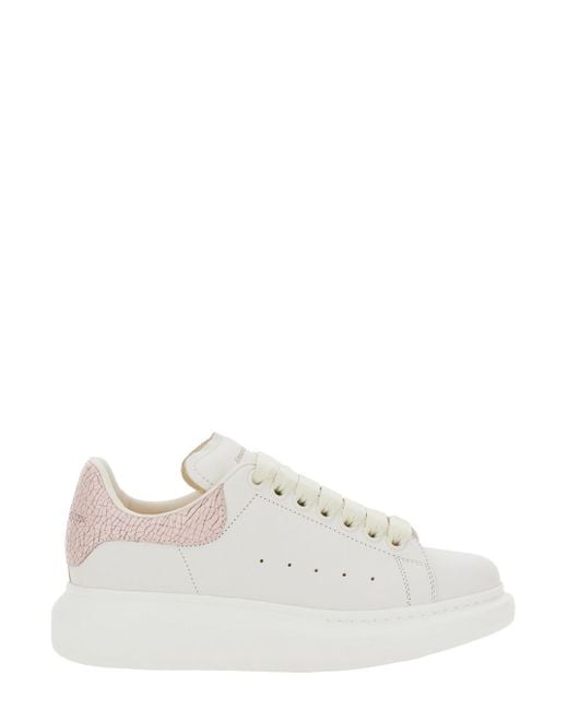 Alexander McQueen White Leather Sneakers