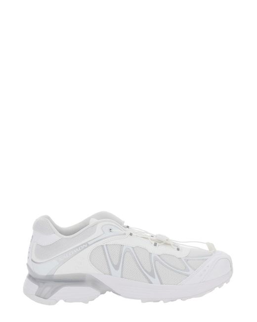 Salomon White 'Xt-Whisper' Sneakers With Printed Logo On The Side And Drawstring Closure